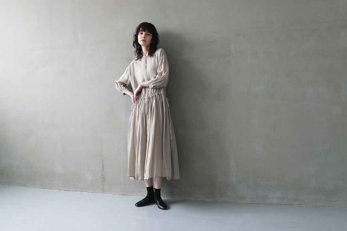 suzuki takayuki スズキタカユキ 通販 ドレス ブラウス スカート パンツ doropped-torso dress [A241-16/frost grey]