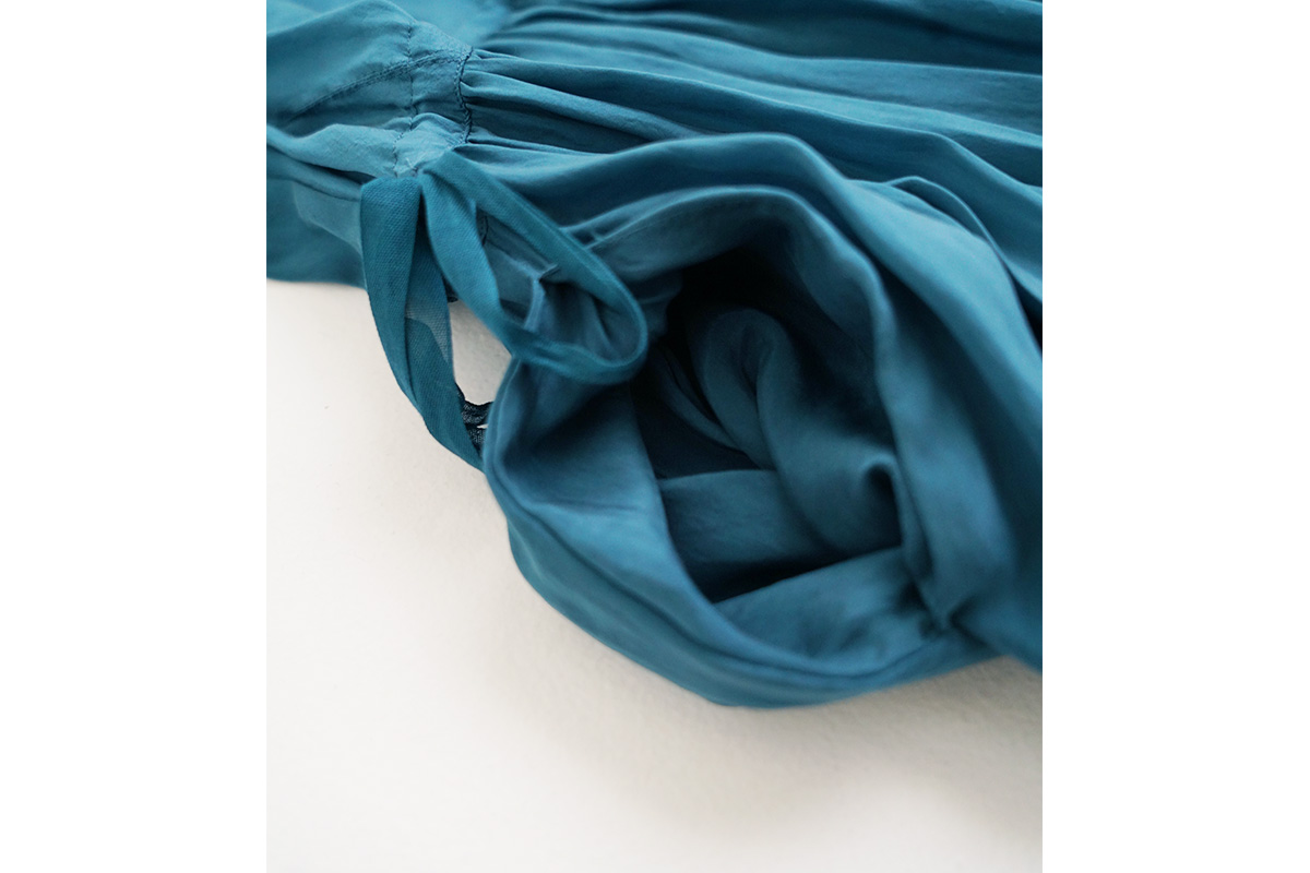 suzuki takayuki スズキタカユキ 通販 ドレス ブラウス スカート パンツ doropped-torso dress [A241-16/brine blue]