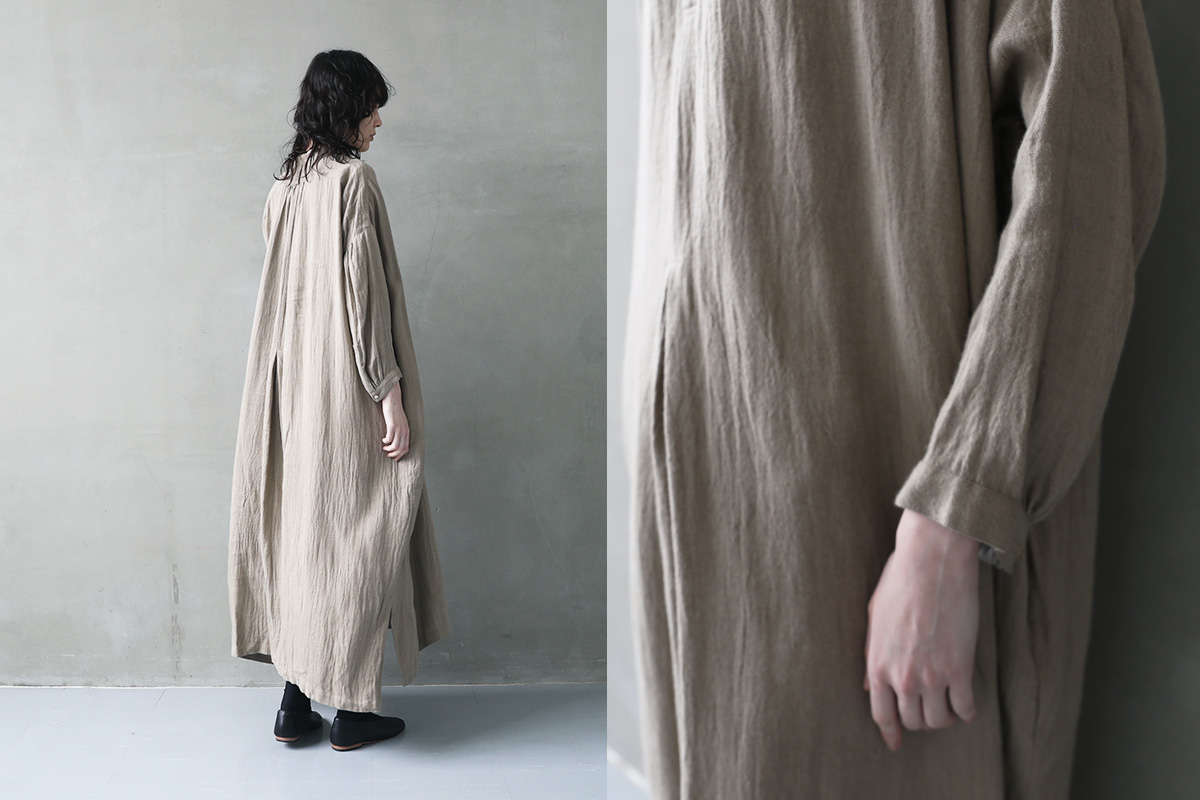 suzuki takayuki スズキタカユキ 通販 ドレス ブラウス スカート パンツ peasant dress Ⅱ [A241-21/walnut]