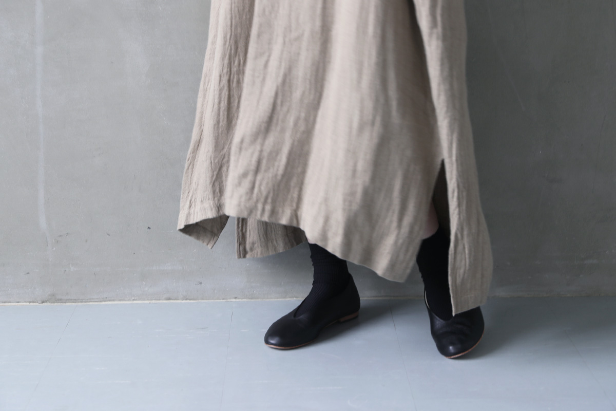 suzuki takayuki スズキタカユキ 通販 ドレス ブラウス スカート パンツ peasant dress Ⅱ [A241-21/walnut]