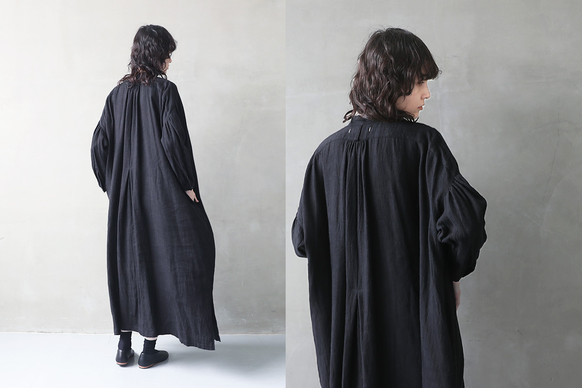 suzuki takayuki スズキタカユキ 通販 ドレス ブラウス スカート パンツ peasant dress Ⅱ [A241-21/black]