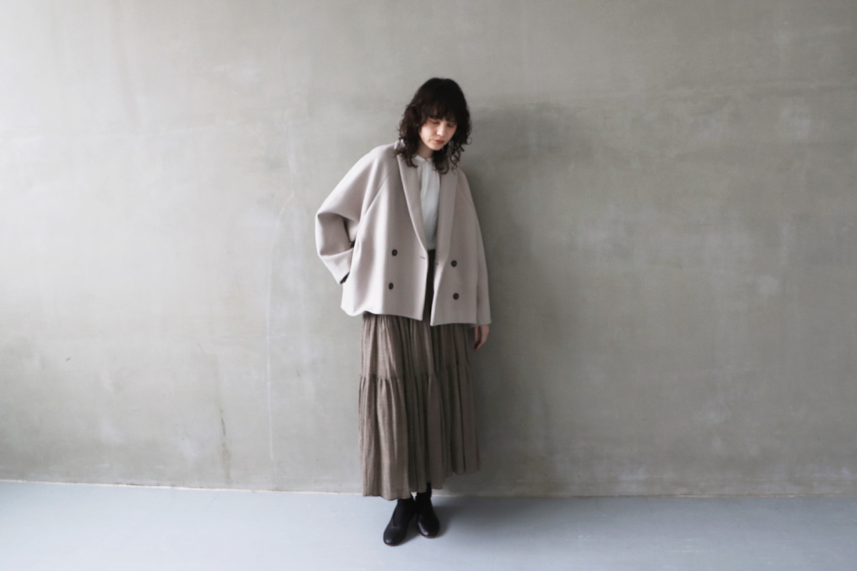 suzuki takayuki スズキタカユキ 通販 ドレス ブラウス スカート パンツ tiered skirt [A241-26/beige]