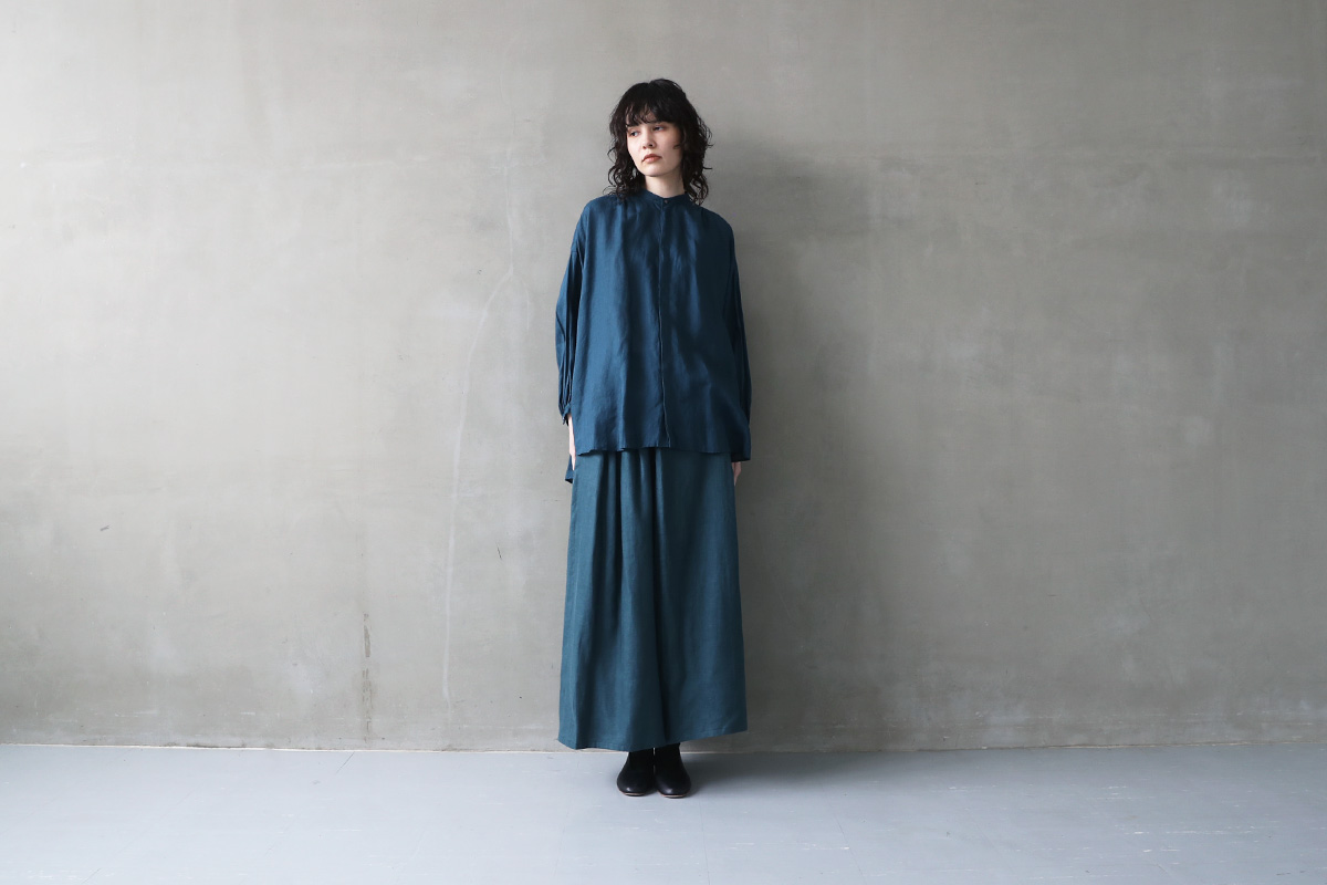 suzuki takayuki スズキタカユキ 通販 ドレス ブラウス スカート パンツ wrapped pants [A241-28/brine blue]