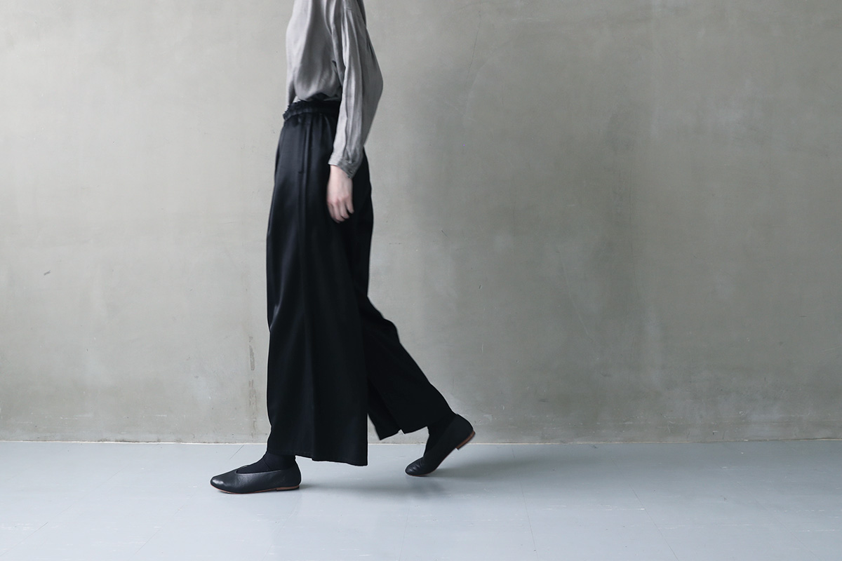 suzuki takayuki スズキタカユキ 通販 ドレス ブラウス スカート パンツ gathered pantsⅠ[T001-17/black]