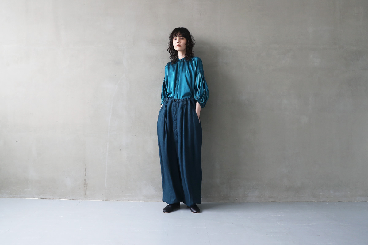 suzuki takayuki スズキタカユキ 通販 ドレス ブラウス スカート パンツ salopette [A242-23/brine blue]