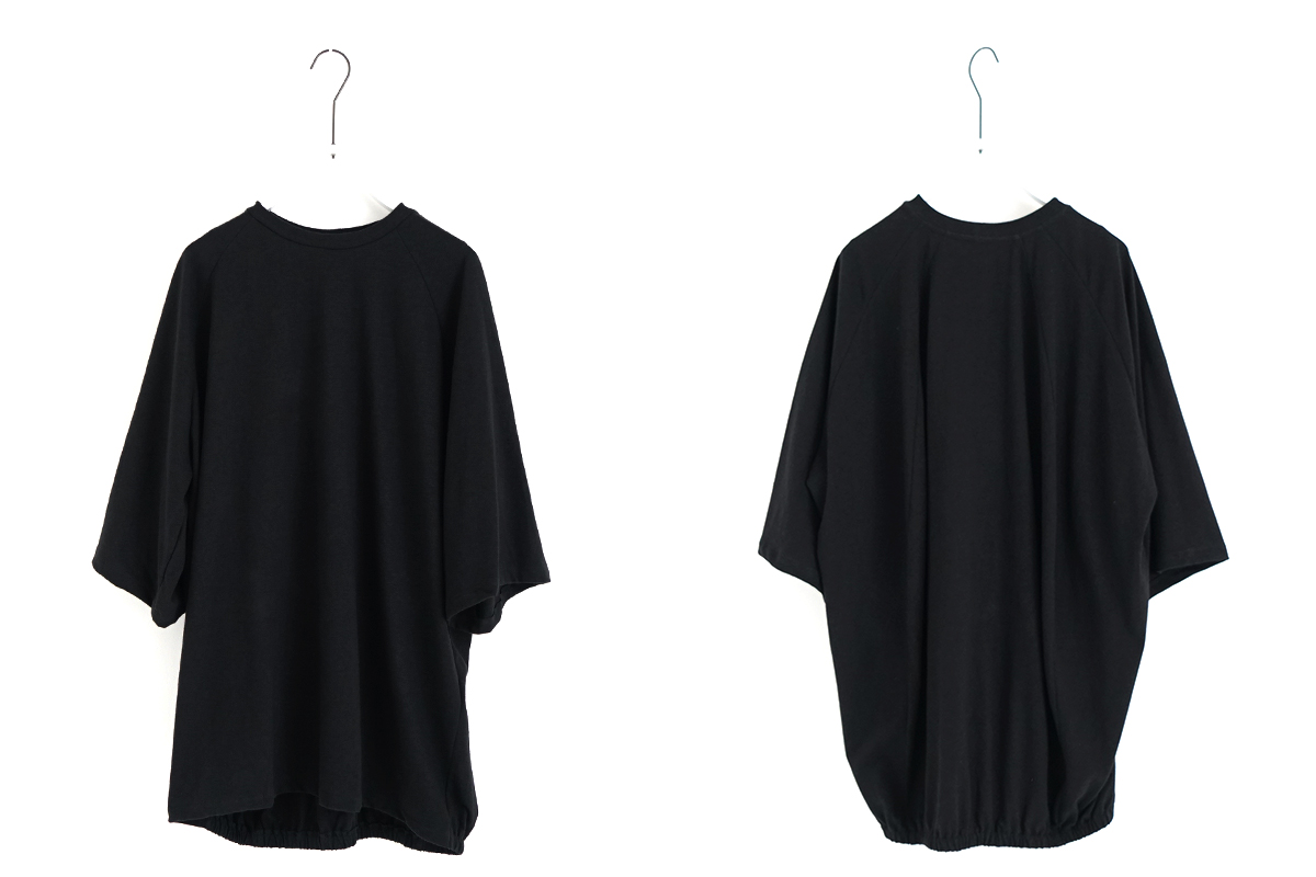 VU ヴウ ballon t-shirt  [BLACK］バルーンTシャツ vu-s24-t01
