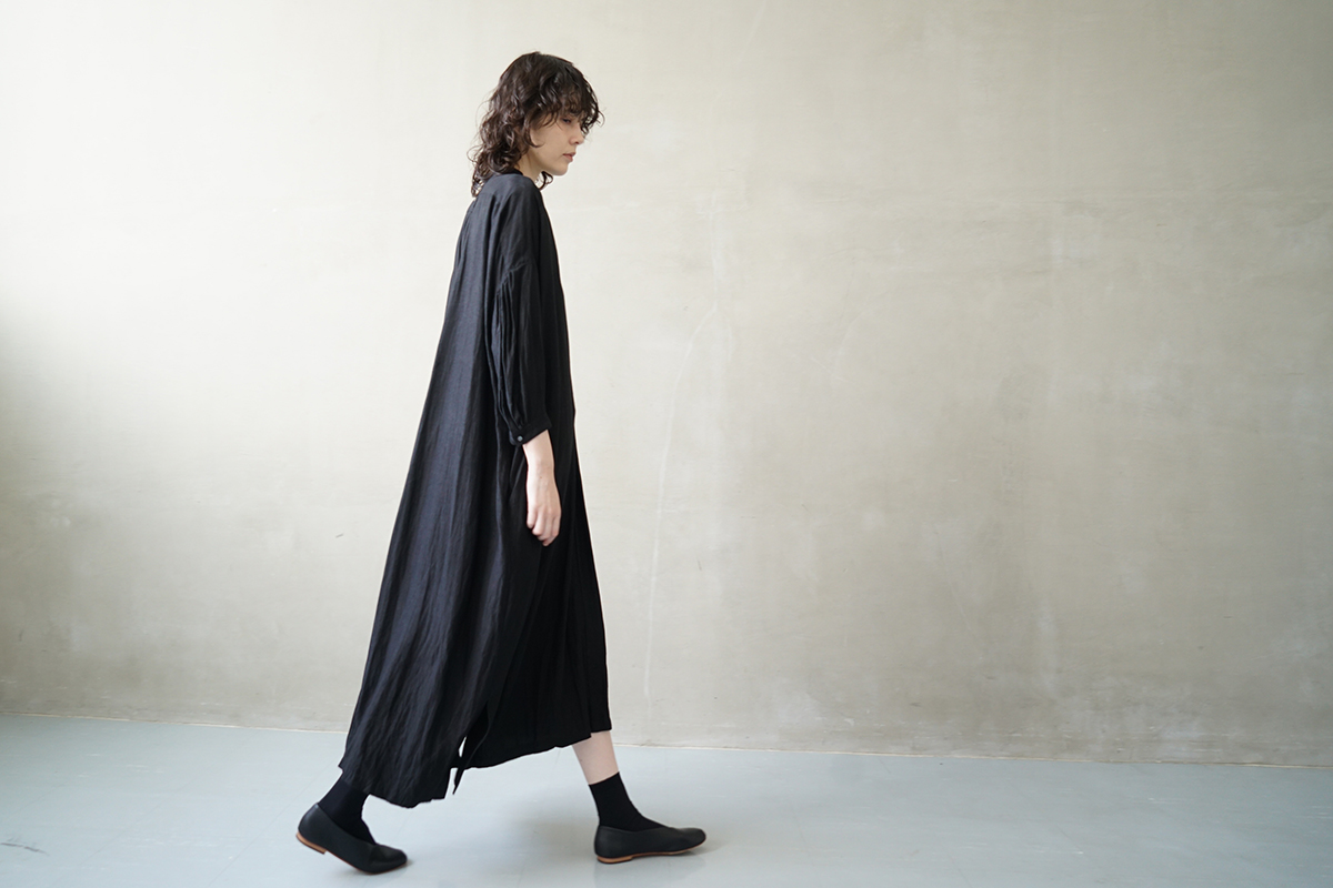 suzuki takayuki スズキタカユキ peasant dress Ⅰ [S241-25/black 
