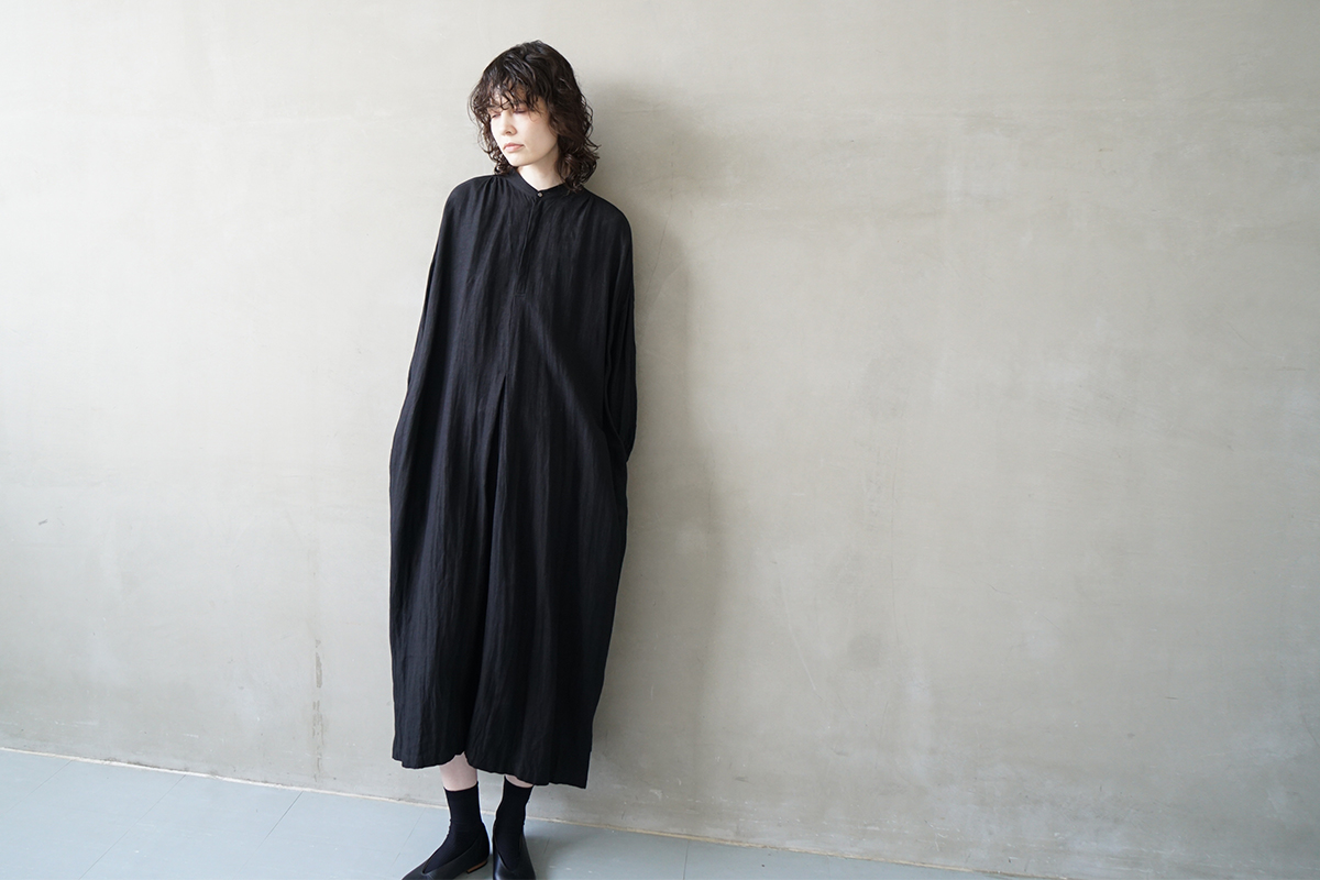 suzuki takayuki スズキタカユキ peasant dress Ⅰ [S241-25/black
