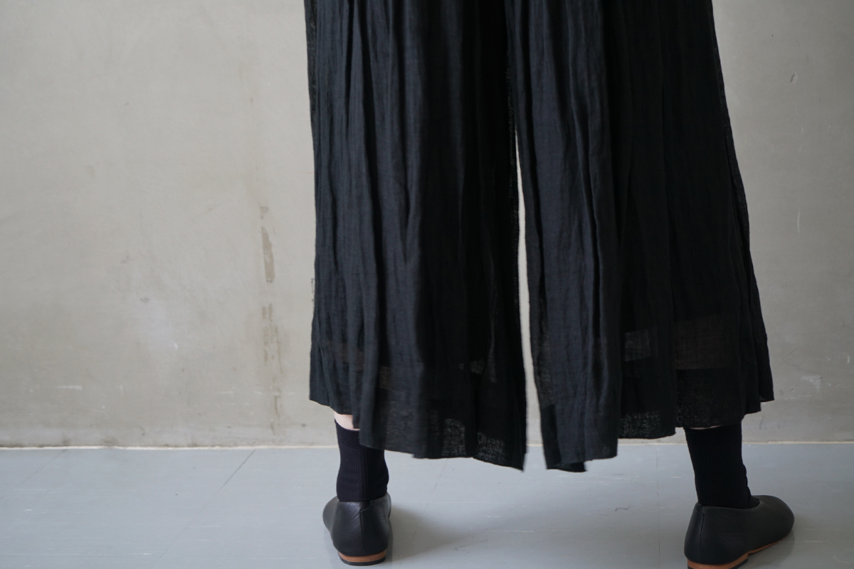 suzuki takayuki, スズキタカユキ, culotte pants[S241-38/black], キュロットパンツ