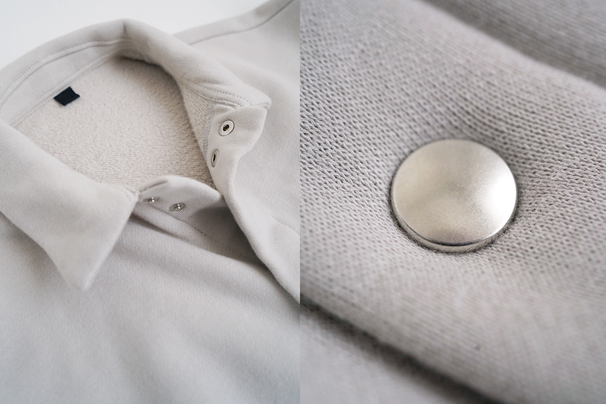 VU ヴウ sweat coach jacket [PALE GRAY] vum-jk-02
