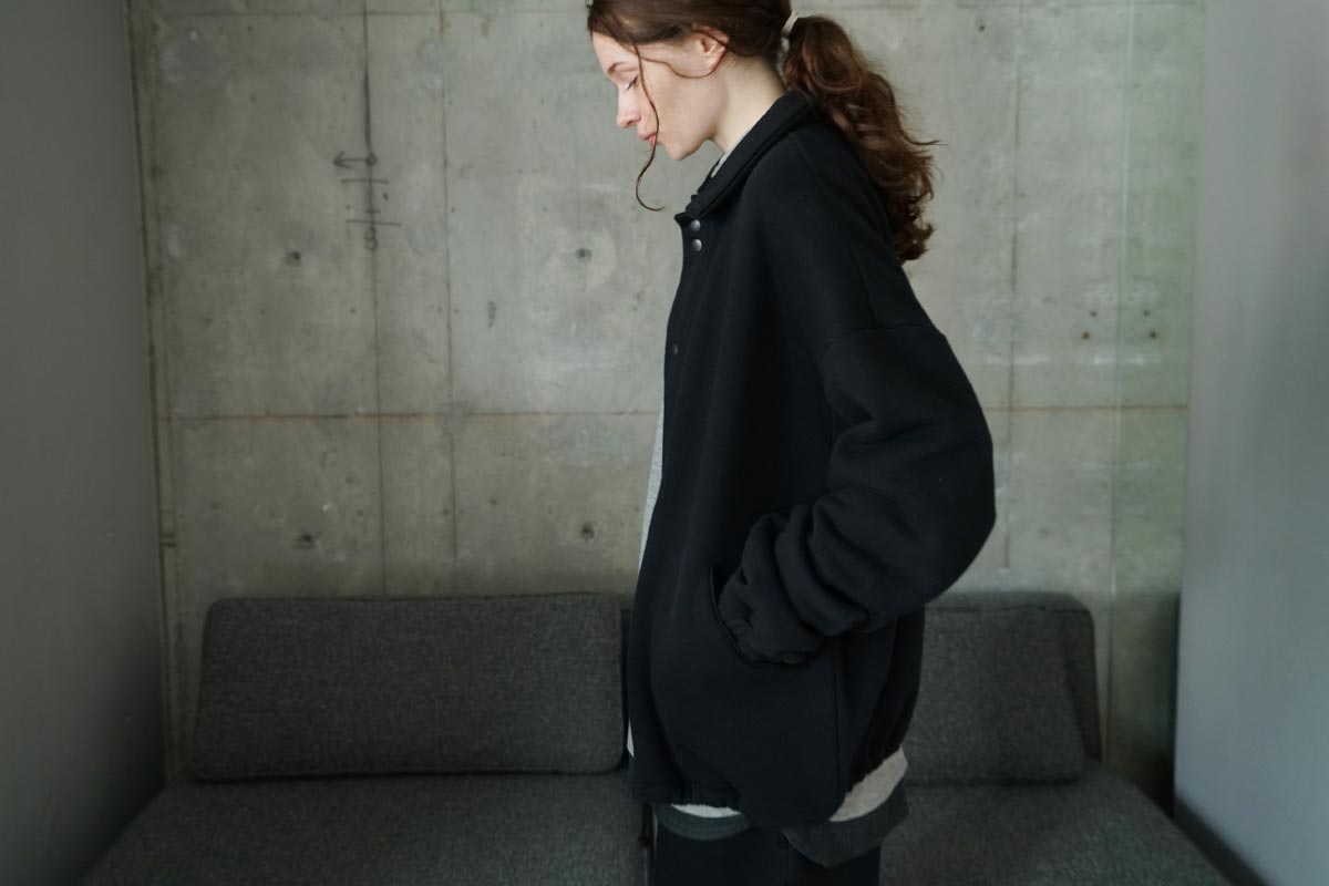 VU ヴウ sweat coach jacket [BLACK] vum-jk-02