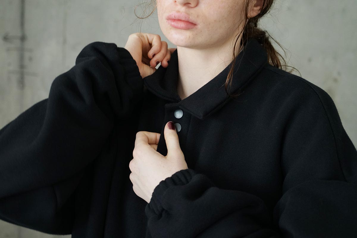 VU ヴウ sweat coach jacket [BLACK] vum-jk-02