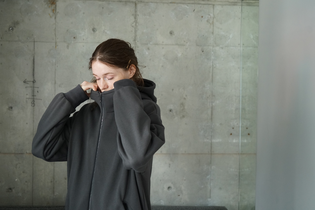 VU ヴウ zip hoody [GRAHITE] vum-ho-01