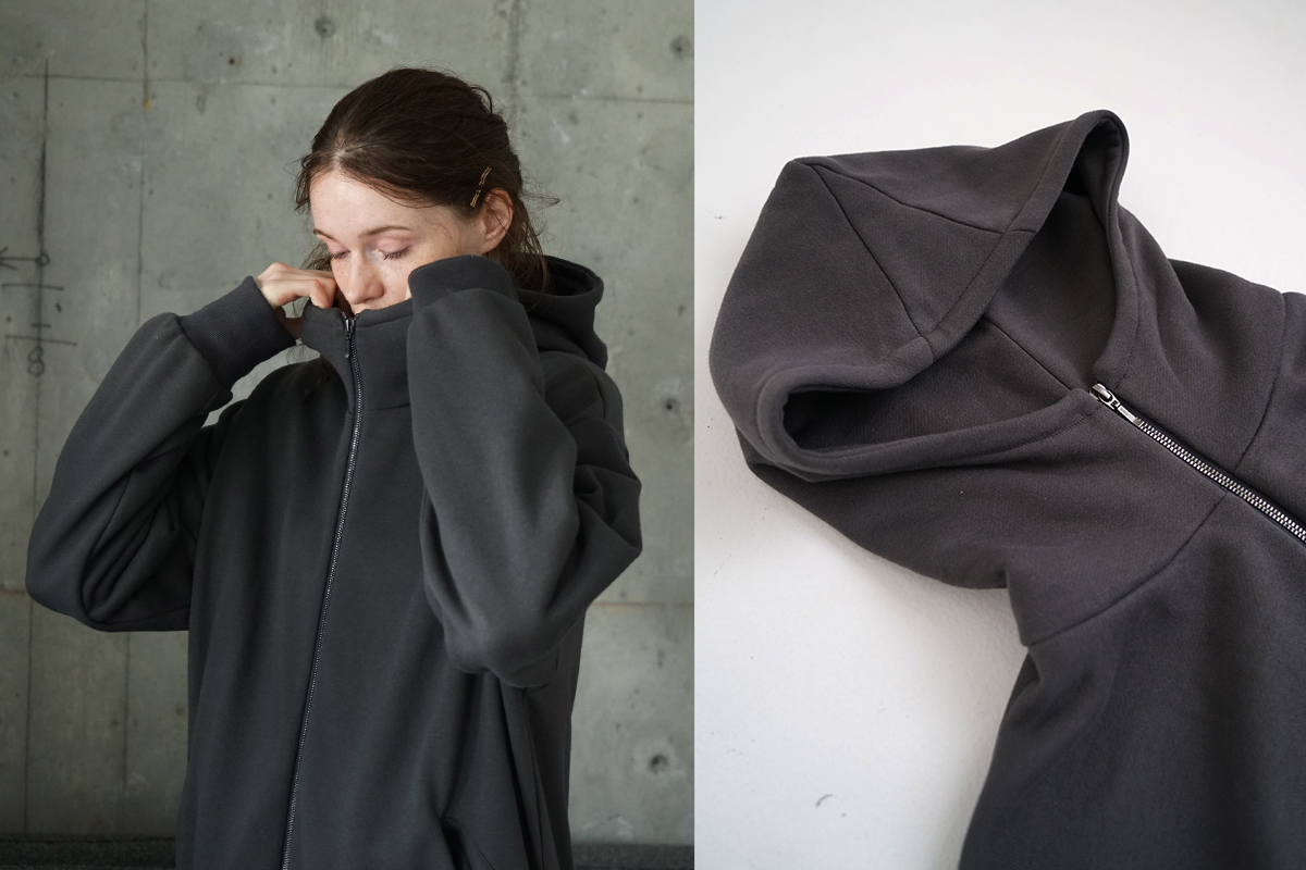 VU ヴウ zip hoody [GRAHITE] vum-ho-01