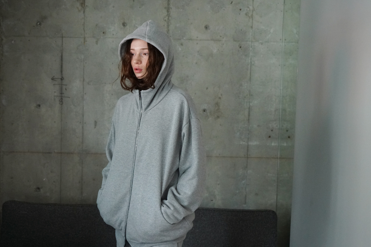 VU ヴウ zip hoody [HEATHER GRAY] vum-ho-01