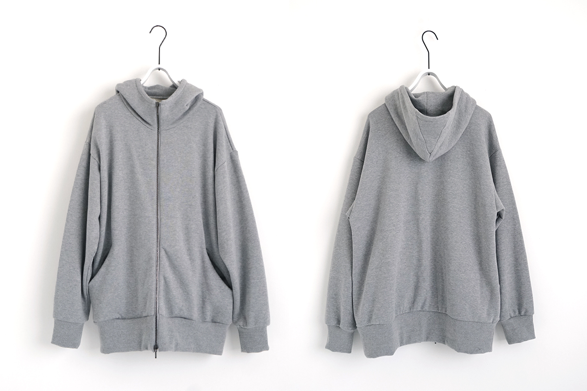 VU ヴウ zip hoody [HEATHER GRAY] vum-ho-01