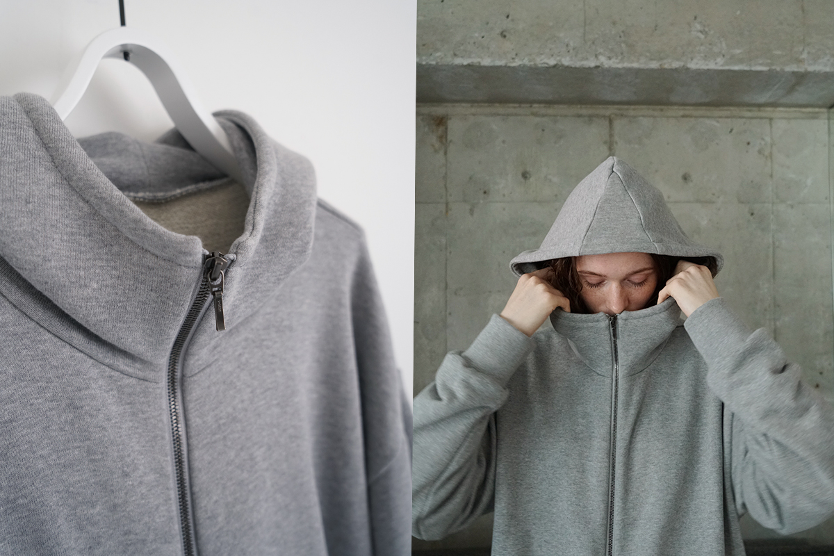 VU ヴウ zip hoody [HEATHER GRAY] vum-ho-01