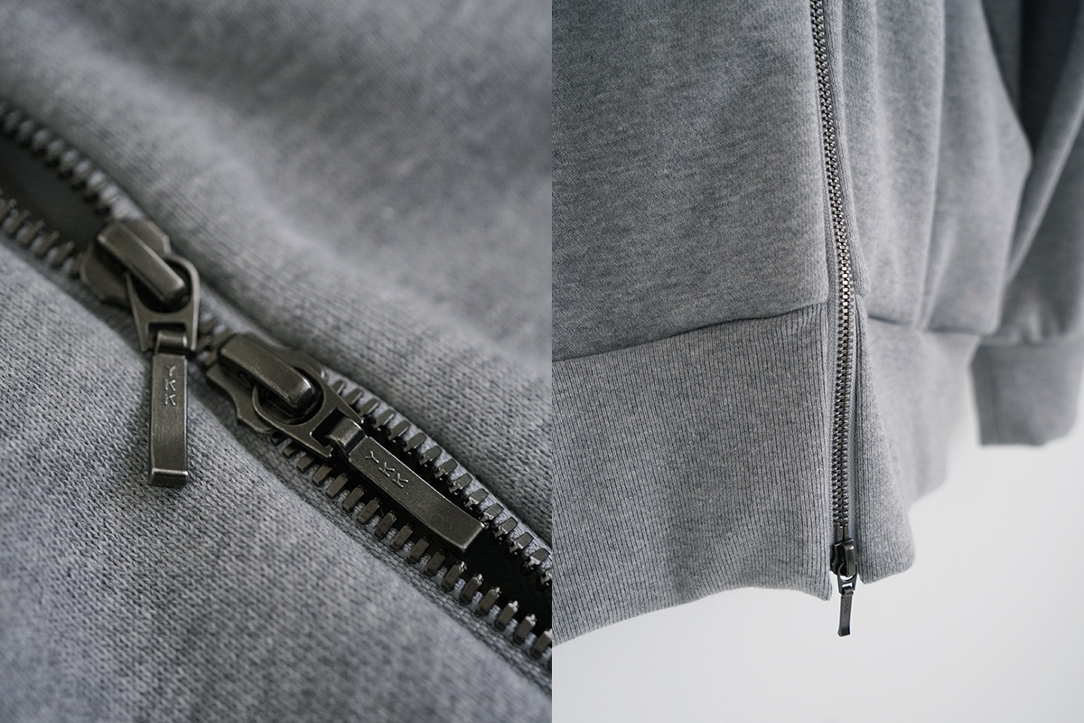 VU ヴウ zip hoody [HEATHER GRAY] vum-ho-01