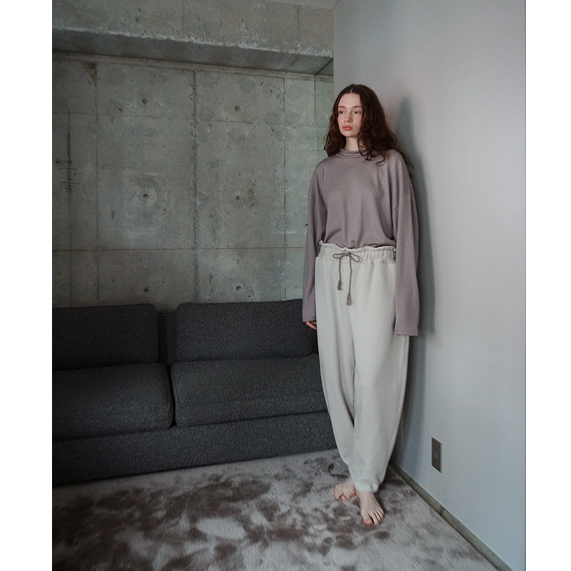 VU ヴウ sweat easy pants [PALE GRAY] vum-pt-05