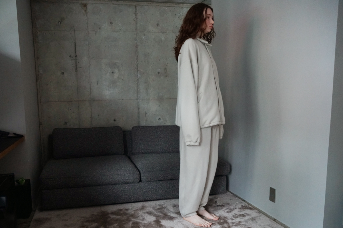 VU ヴウ sweat easy pants [PALE GRAY] vum-pt-05