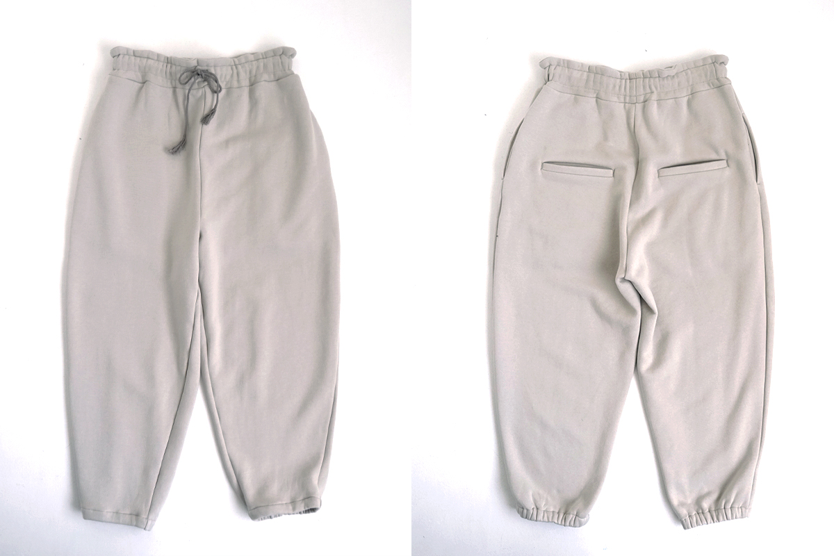 VU ヴウ sweat easy pants [PALE GRAY] vum-pt-05
