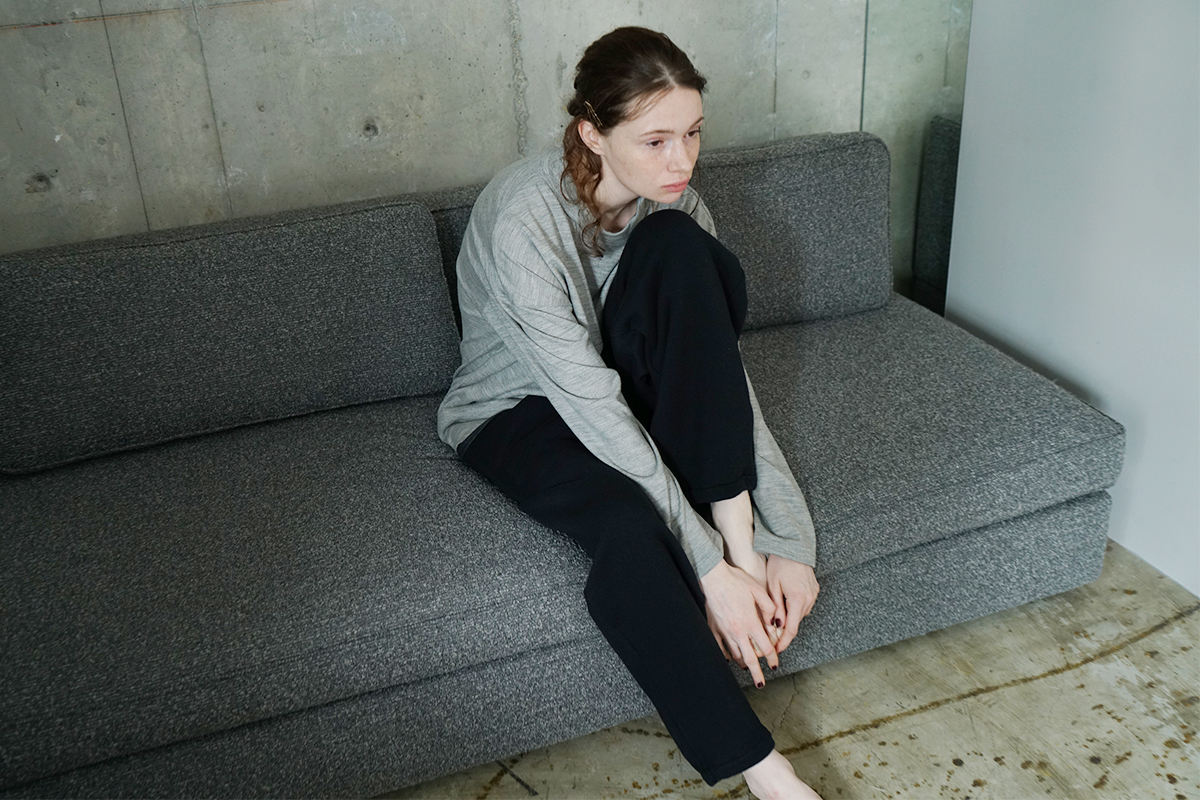 VU ヴウ sweat easy pants [BLACK] vum-pt-05