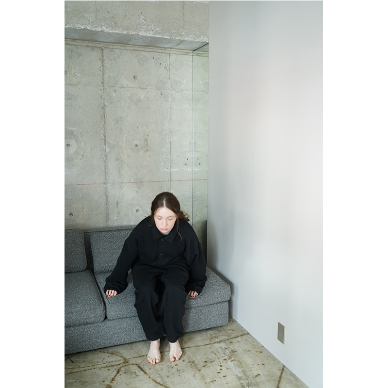VU ヴウ sweat easy pants [BLACK] vum-pt-05
