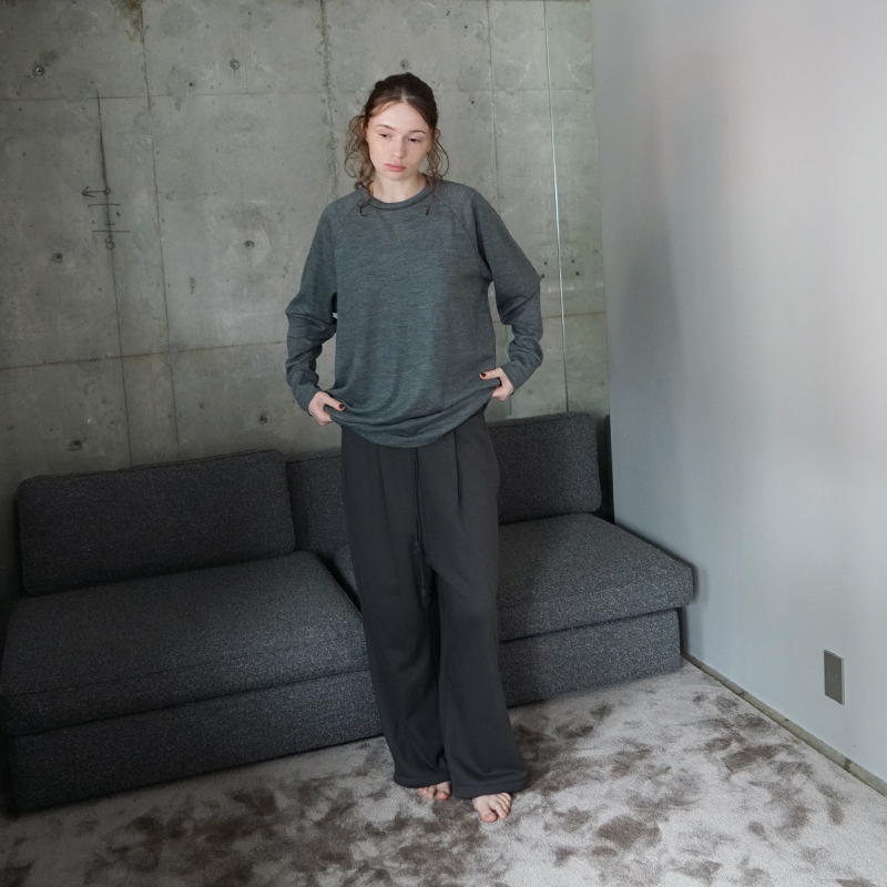 VU ヴウ sweat wide pants [GRAHITE] vum-pt-06