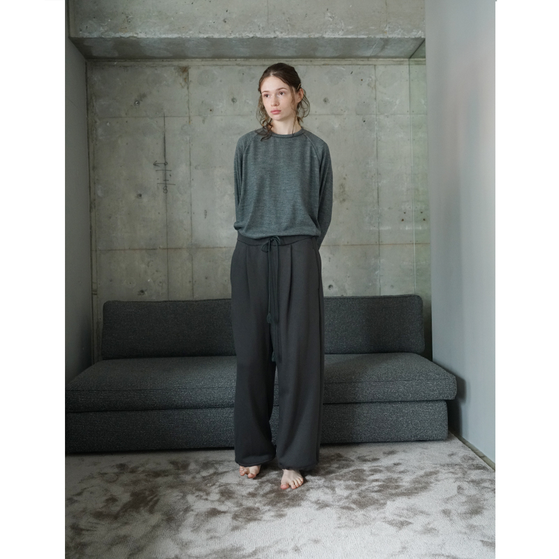 VU ヴウ sweat wide pants [GRAHITE] vum-pt-06