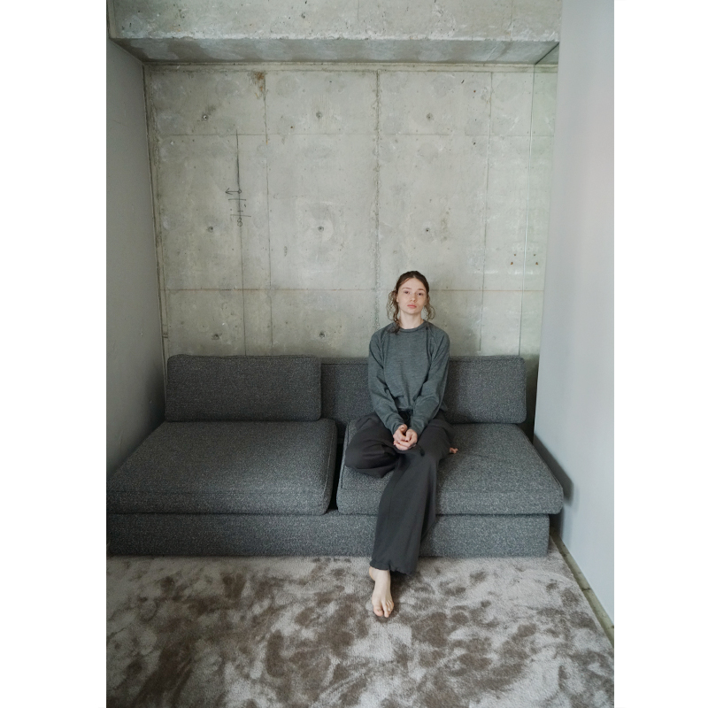 VU ヴウ sweat wide pants [GRAHITE] vum-pt-06