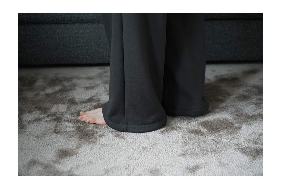 VU ヴウ sweat wide pants [GRAHITE] vum-pt-06