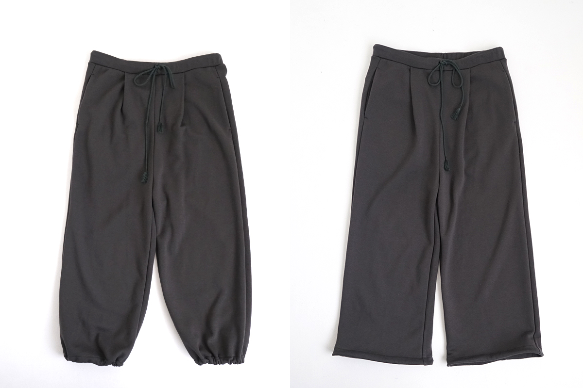 VU ヴウ sweat wide pants [GRAHITE] vum-pt-06