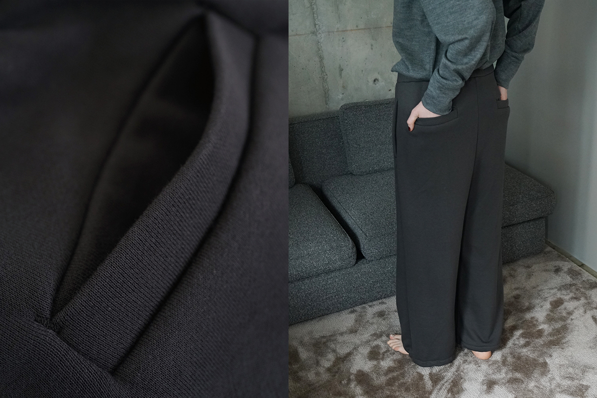 VU ヴウ sweat wide pants [GRAHITE] vum-pt-06