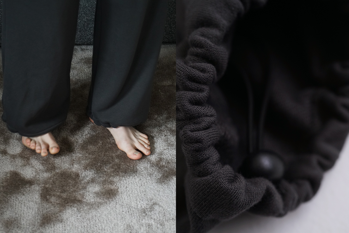 VU ヴウ sweat wide pants [GRAHITE] vum-pt-06