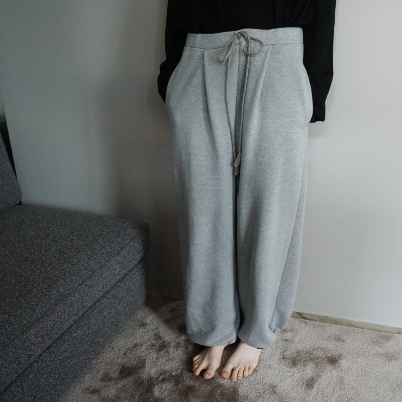 VU ヴウ sweat wide pants [HEATHER GRAY] vum-pt-06