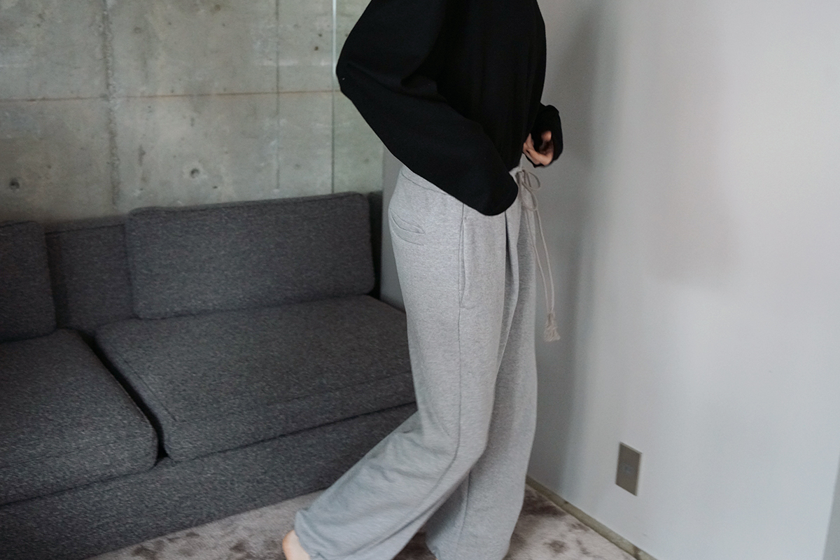 VU ヴウ sweat wide pants [HEATHER GRAY] vum-pt-06