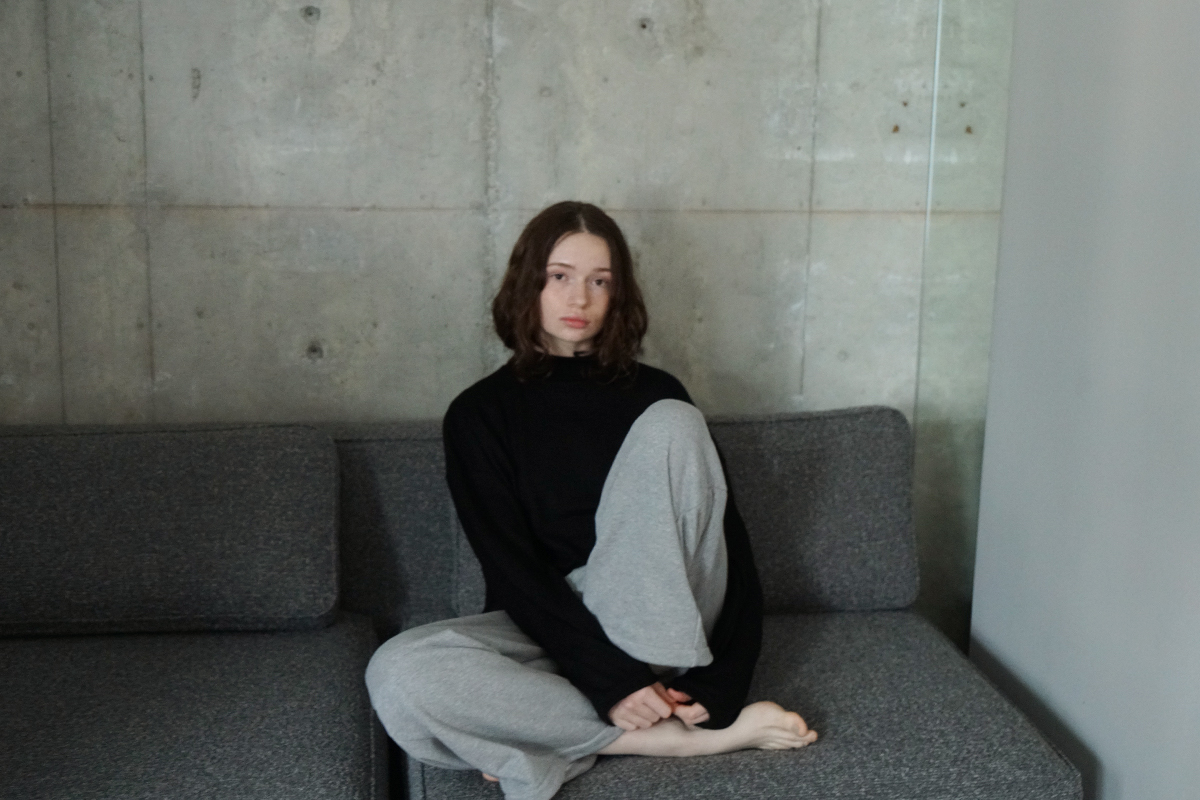 VU ヴウ sweat wide pants [HEATHER GRAY] vum-pt-06