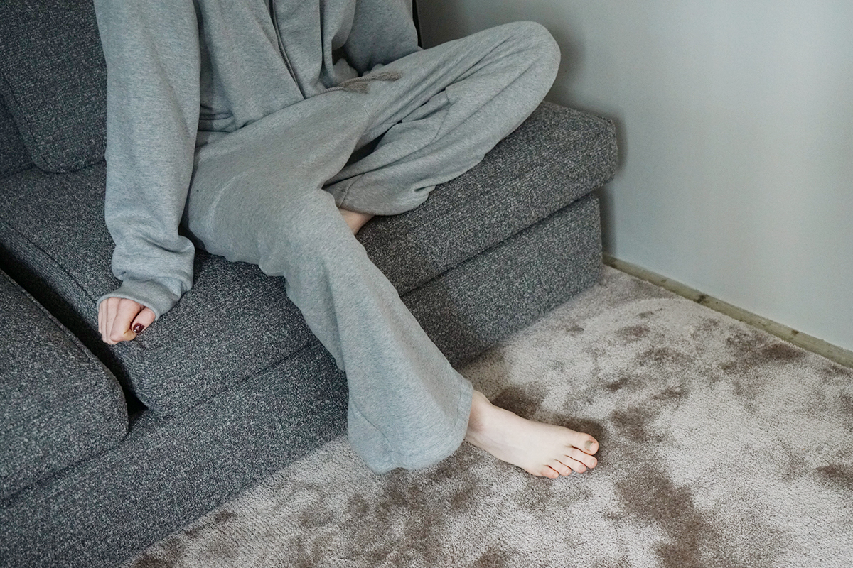 VU ヴウ sweat wide pants [HEATHER GRAY] vum-pt-06