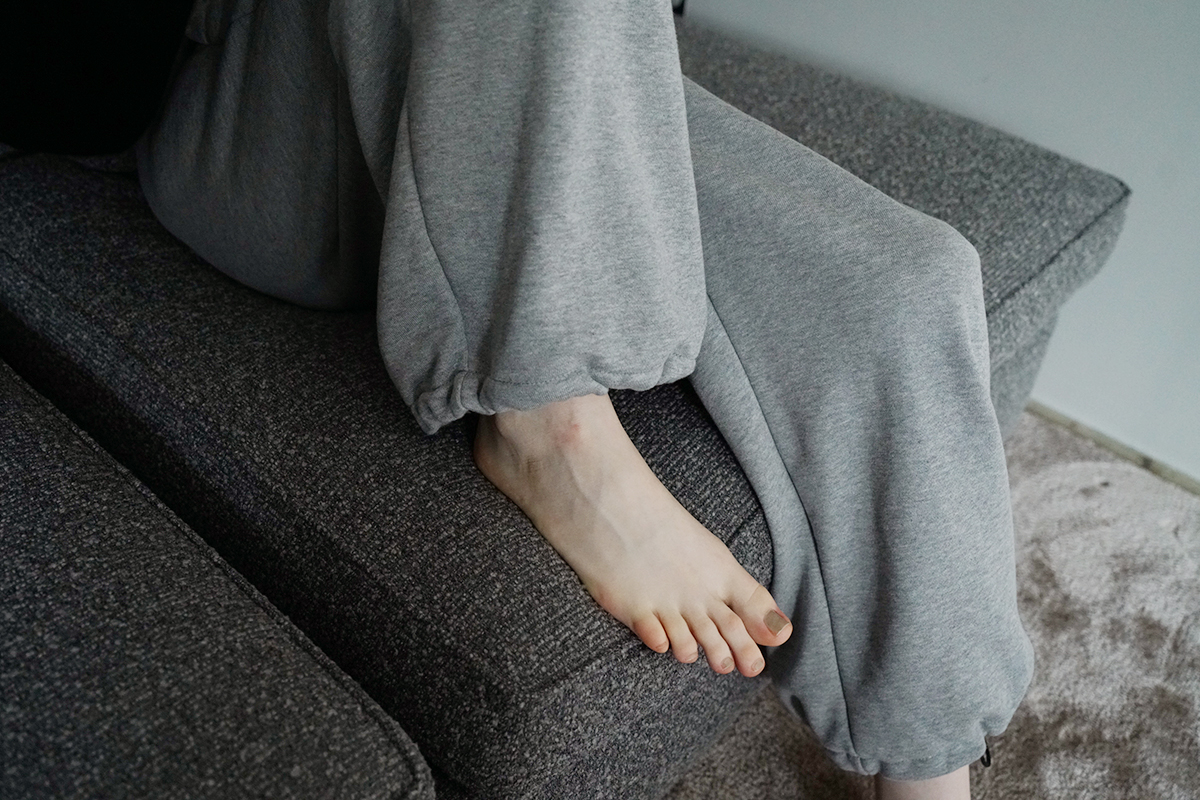 VU ヴウ sweat wide pants [HEATHER GRAY] vum-pt-06