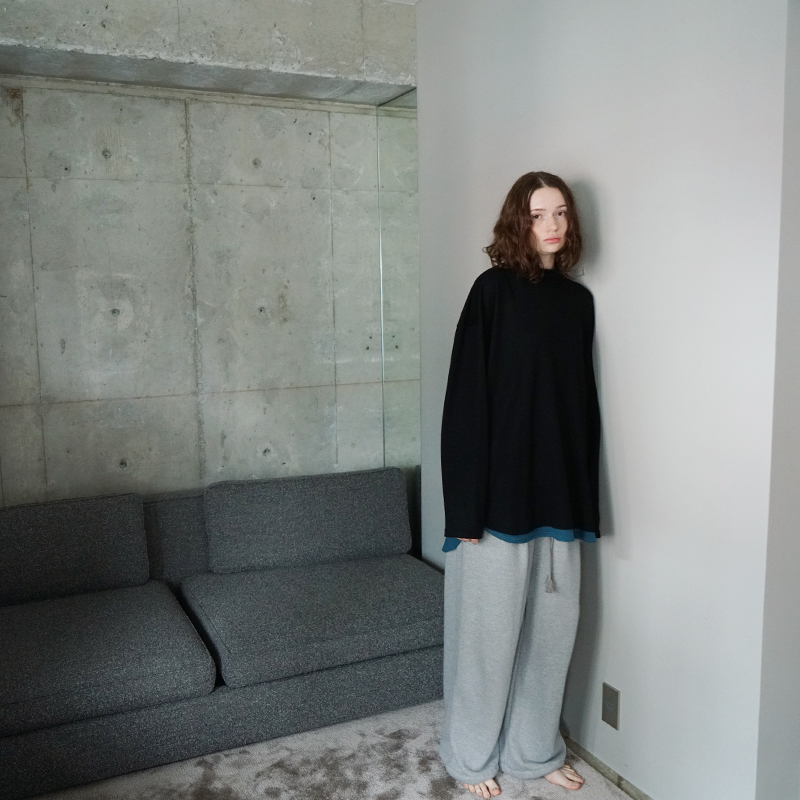 VU ヴウ sweat wide pants [HEATHER GRAY] vum-pt-06