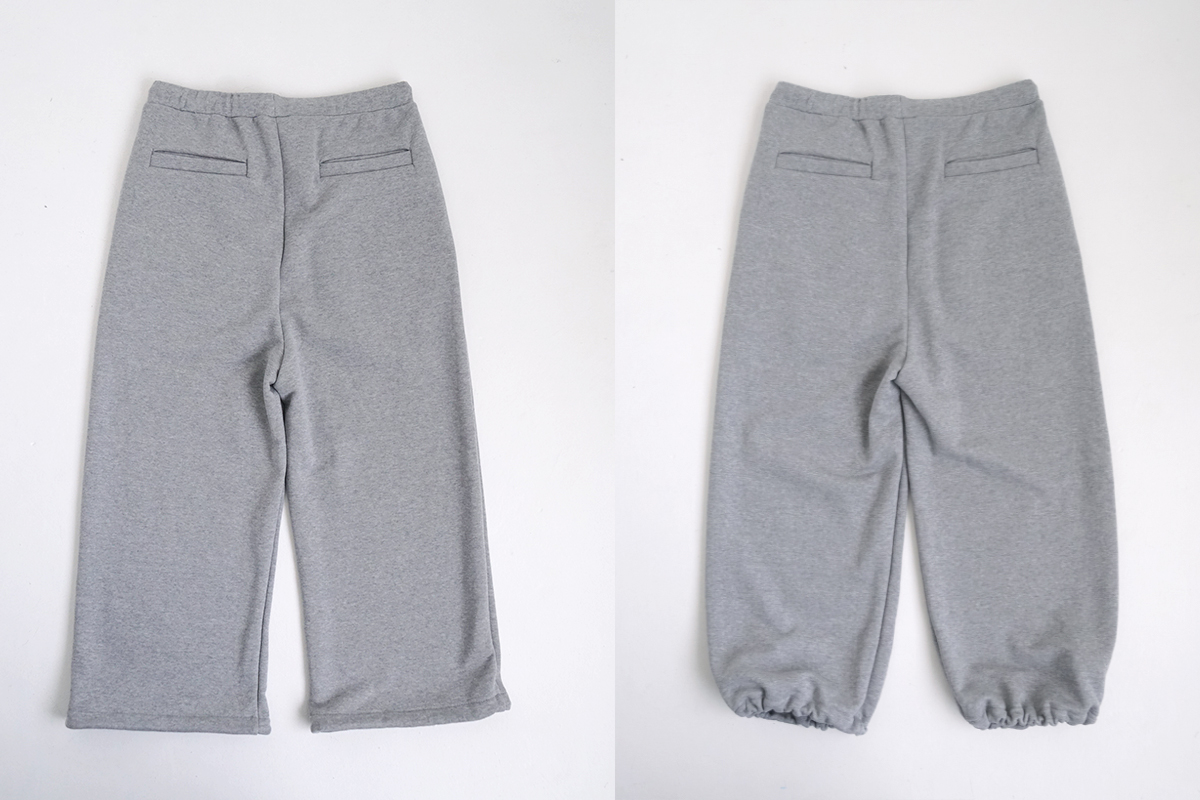 VU ヴウ sweat wide pants [HEATHER GRAY] vum-pt-06