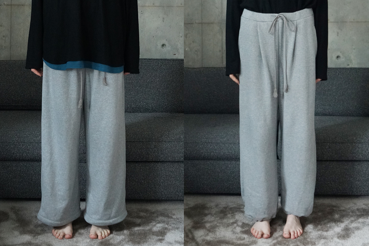 VU ヴウ sweat wide pants [HEATHER GRAY] vum-pt-06