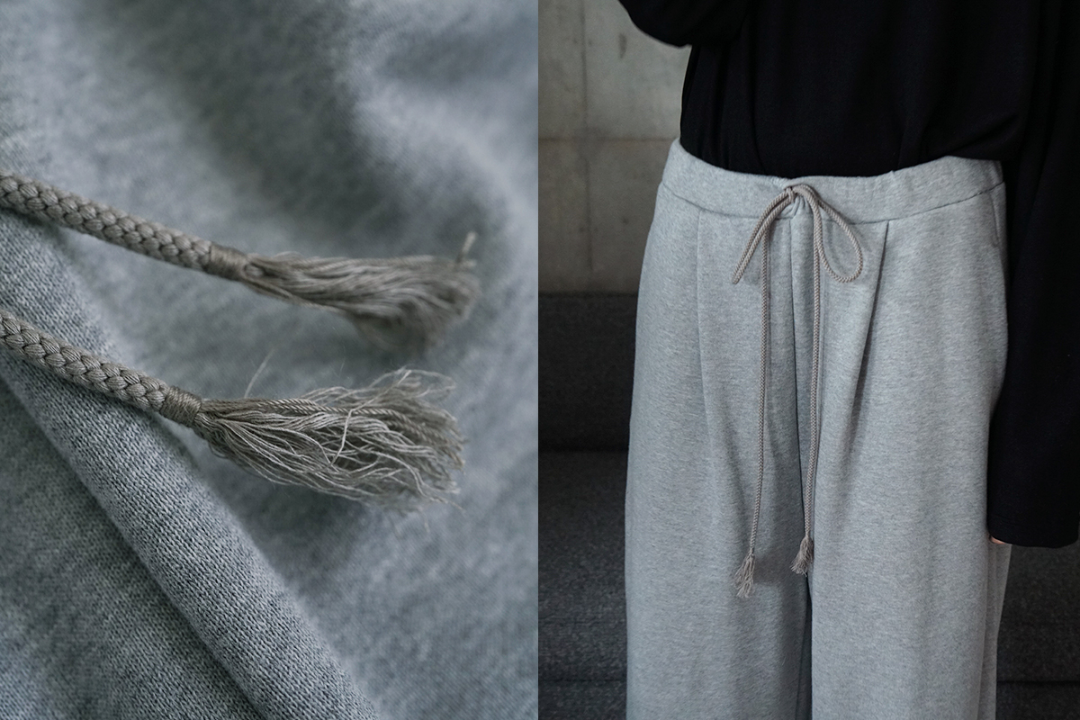 VU ヴウ sweat wide pants [HEATHER GRAY] vum-pt-06