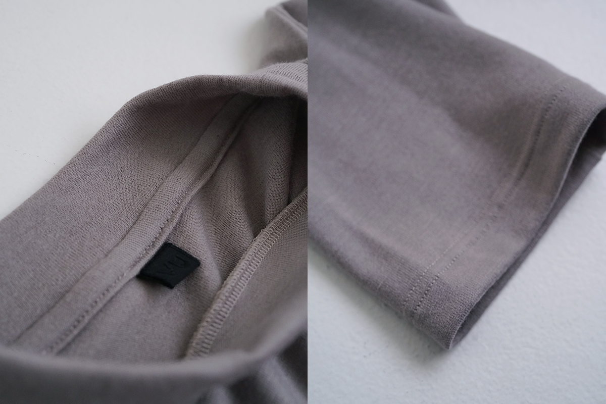 VU ヴウ petite high neck long knit [GRAY MIX] vum-kn-02