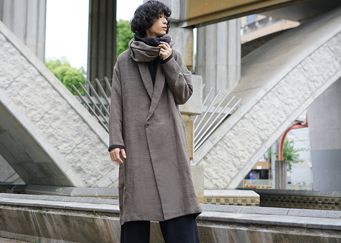 YANTOR, Double Face Wool Gown Coat[Y184CO04]