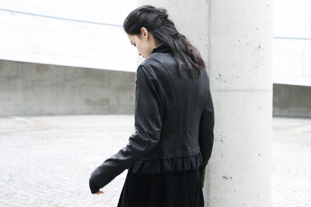 suzuki takayuki スズキタカユキ leather jacket[A201-26/black]