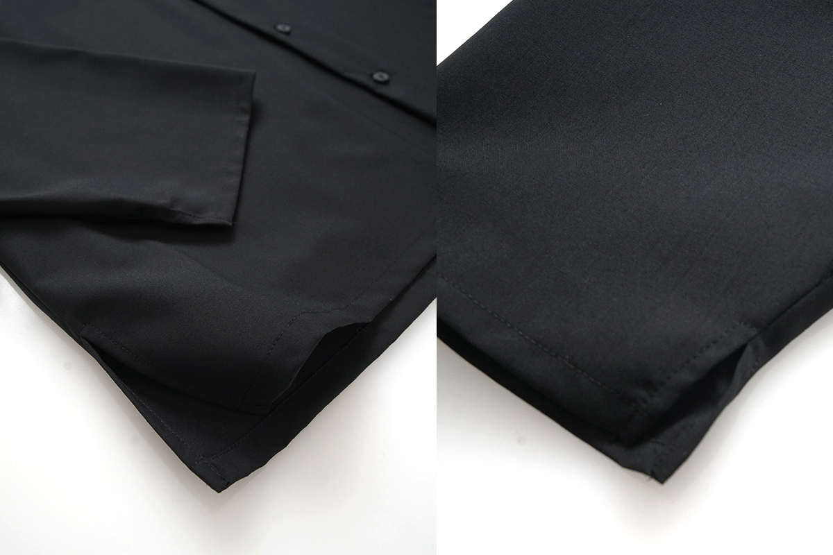 VU / ヴウ open collar over shirt [BLACK］vu-sht-010