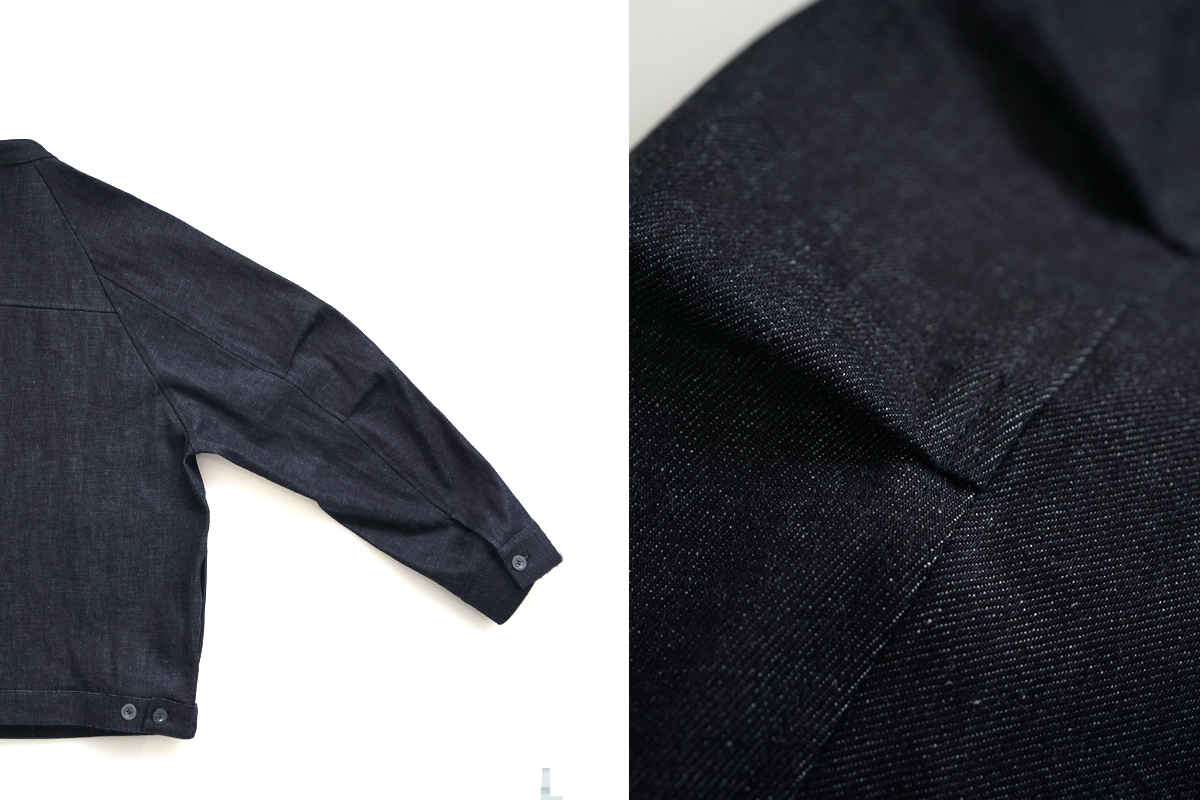 VU / ヴウ denim stand collar work jakect [DEEP BLUE] vu-blu-008