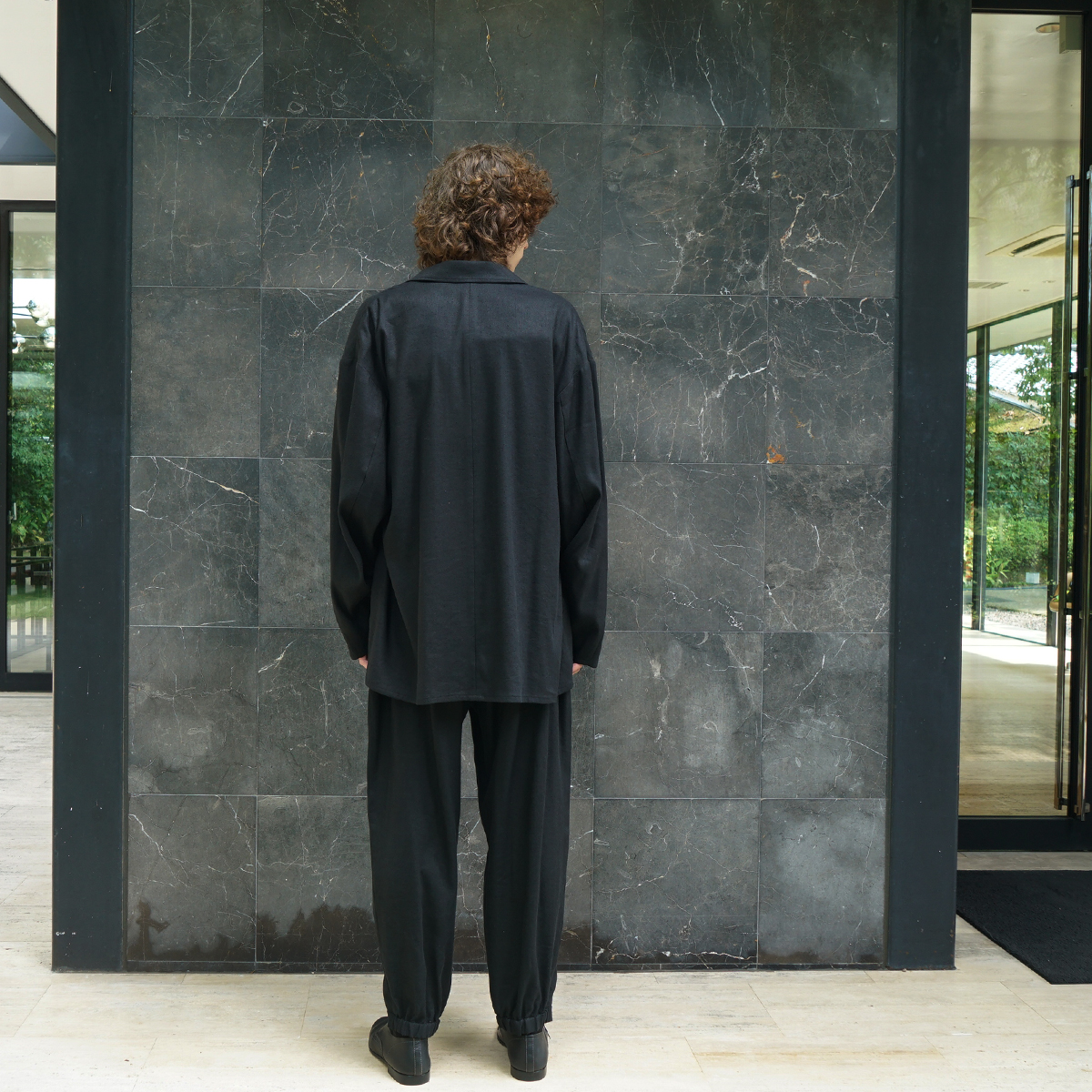 VU / ヴウ zip stand collar blouson linen [NAVY] vu-blu-009