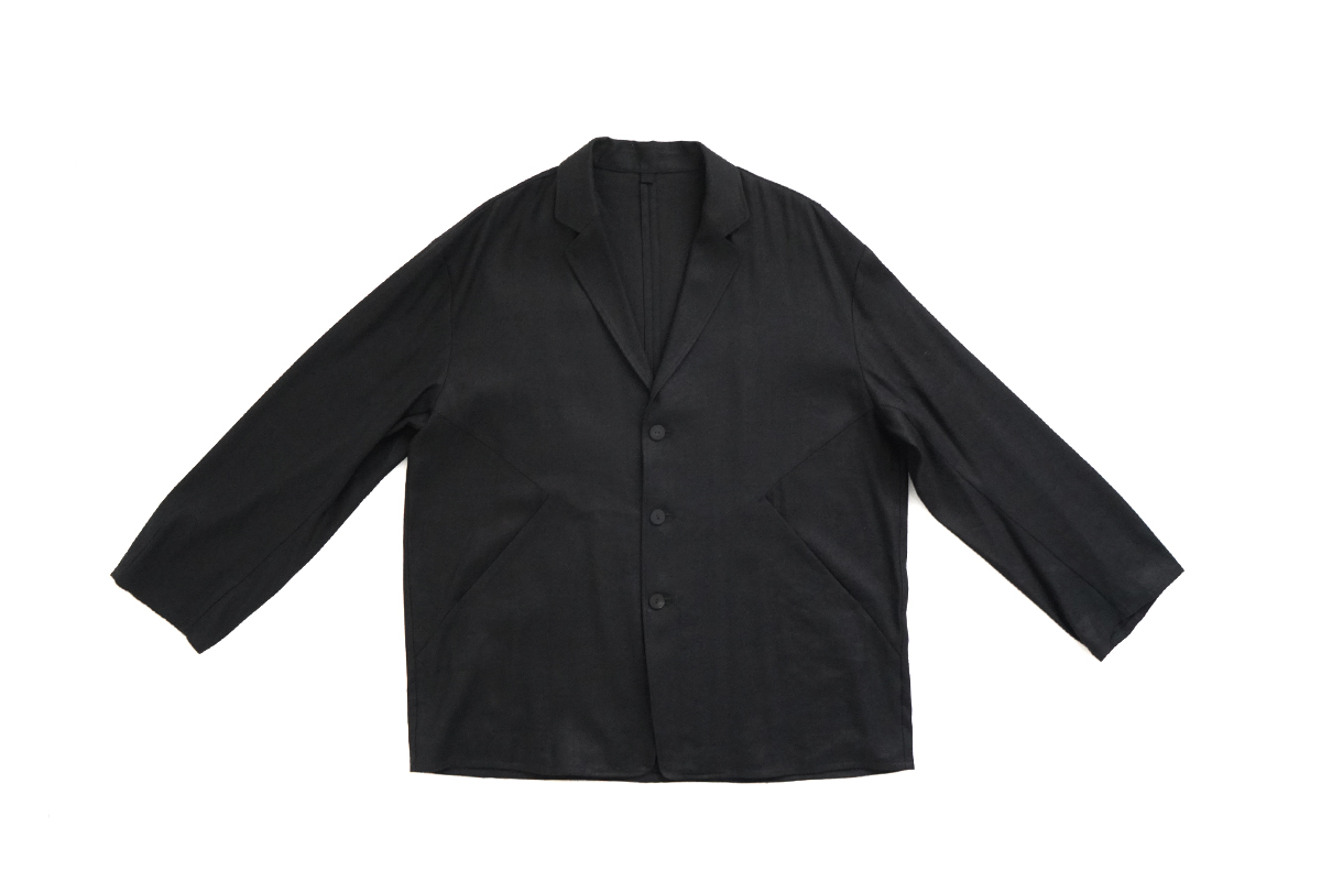 VU / ヴウ zip stand collar blouson linen [NAVY] vu-blu-009